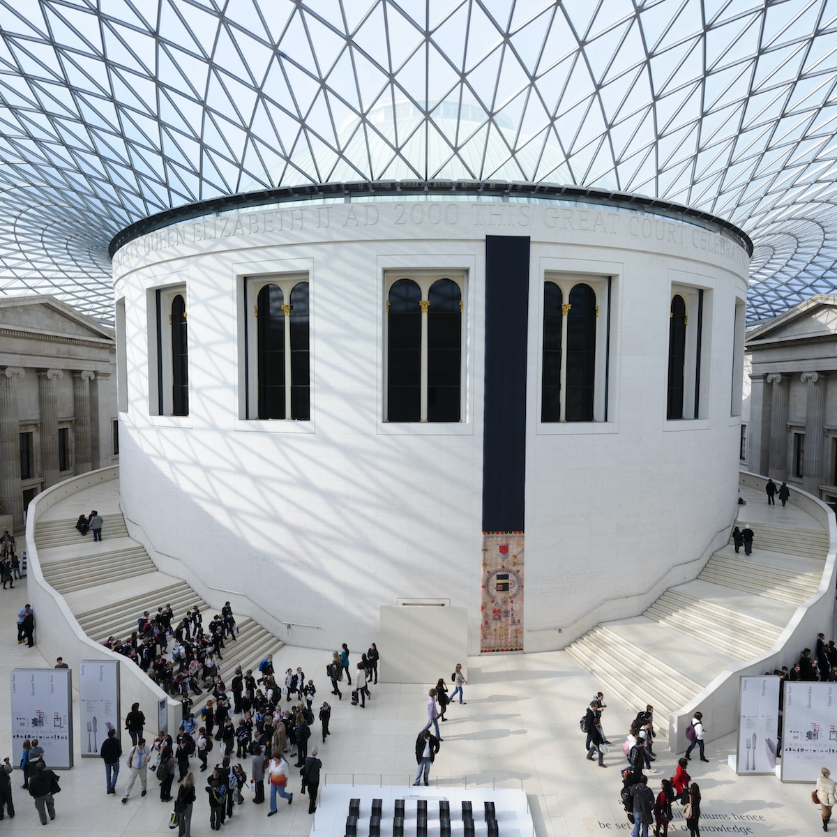 Great Court, British Museum, Bloomsbury, London, England, United Kingdom, Europe