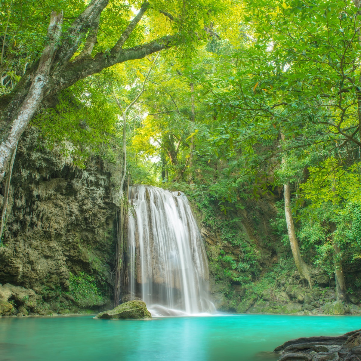 Erawan Waterfall in Kanchanaburi, Thailand