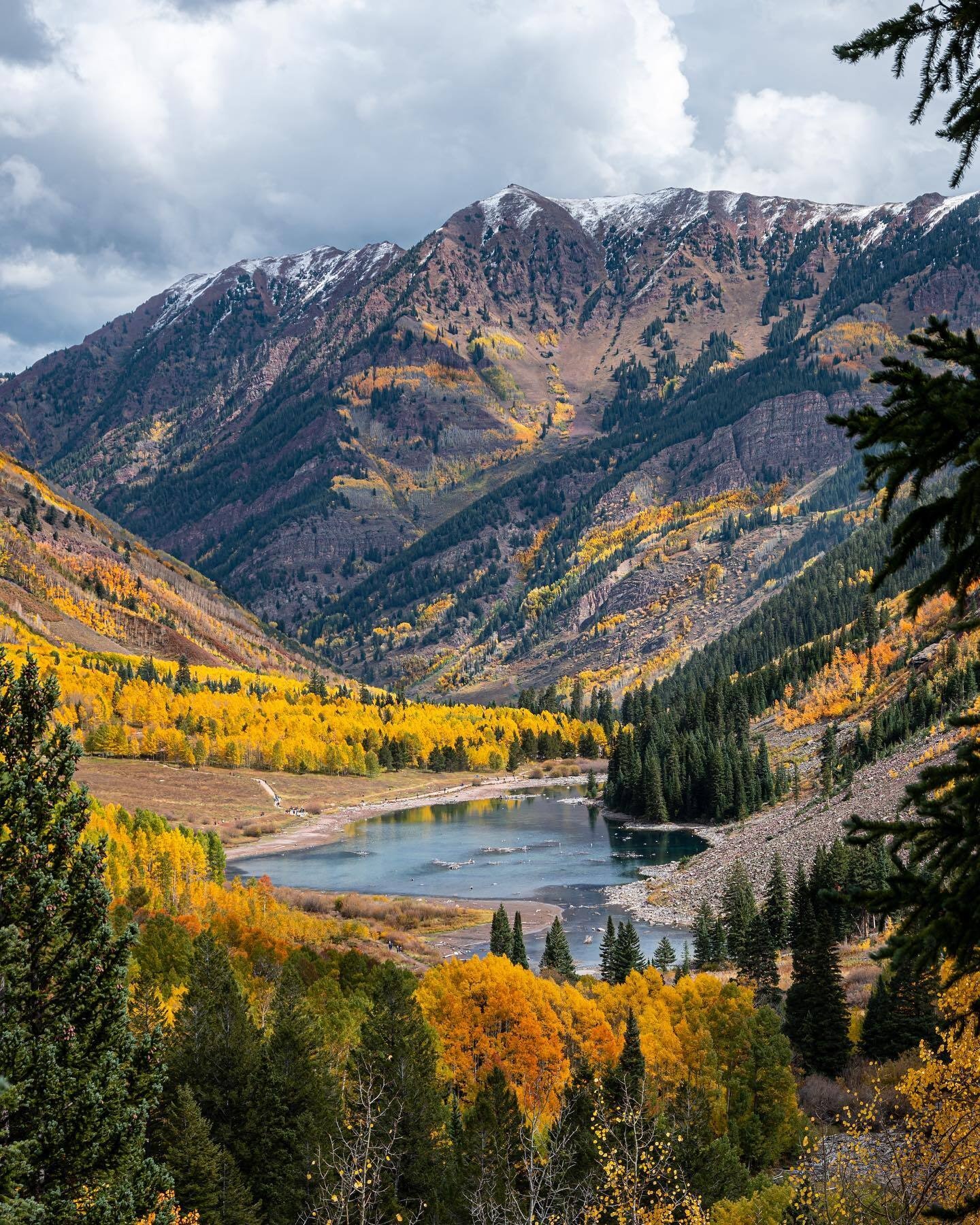 mountain overlooking valley