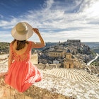 Admiring the views over the rooftops of Ragusa, Sicily