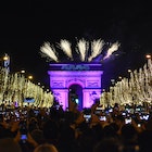 PARIS, FRANCE - JANUARY 1: Fireworks explode next to the Arc de Triomphe with "2023" projected on the building, at the Avenue des Champs-Elysees during New Year celebrations in Paris, early on January 1, 2023. (Photo by Firas Abdullah/Anadolu Agency via Getty Images)
1245911462
paris