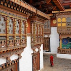 Monk in Punakha Temple