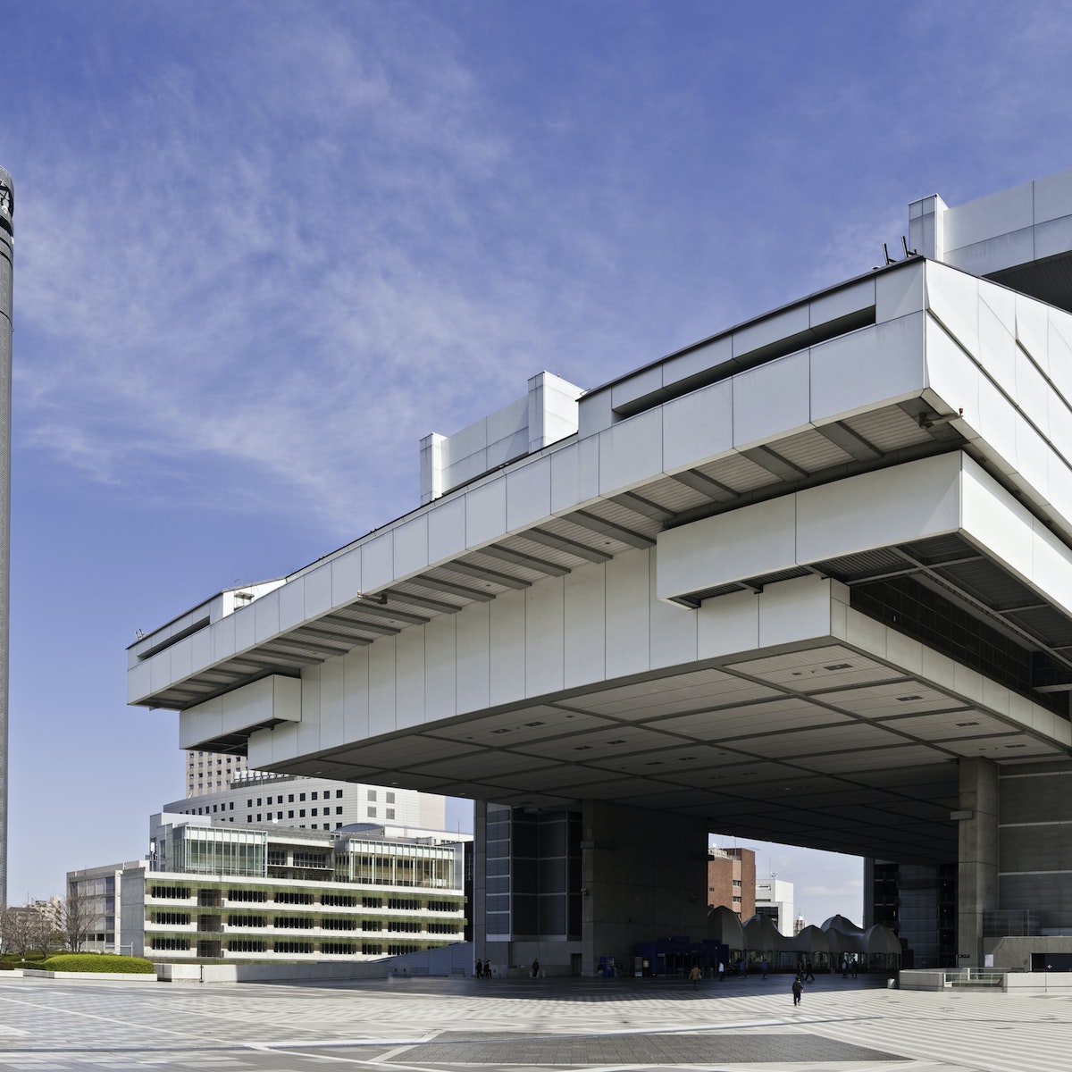 Japan Edo-Tokyo museum plaza panorama modern city cultural landmark