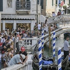 VENICE, ITALY - AUGUST 02: Tourists are crowded near a canal near St. Mark's Square on August 02, 2023 in Venice, Italy. UNESCO officials have included Venice and its lagoon to the list of world heritage in danger to review, along with Ukraine's Kyiv, and Lviv. The UN cultural agency deems Italy not effective in protecting Venice from mass tourism and extreme weather conditions. (Photo by Stefano Mazzola/Getty Images)
1587859000