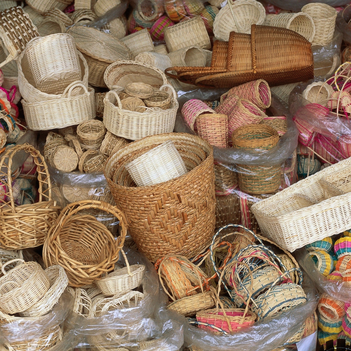 Baskets for Sale at Chatuchak Market