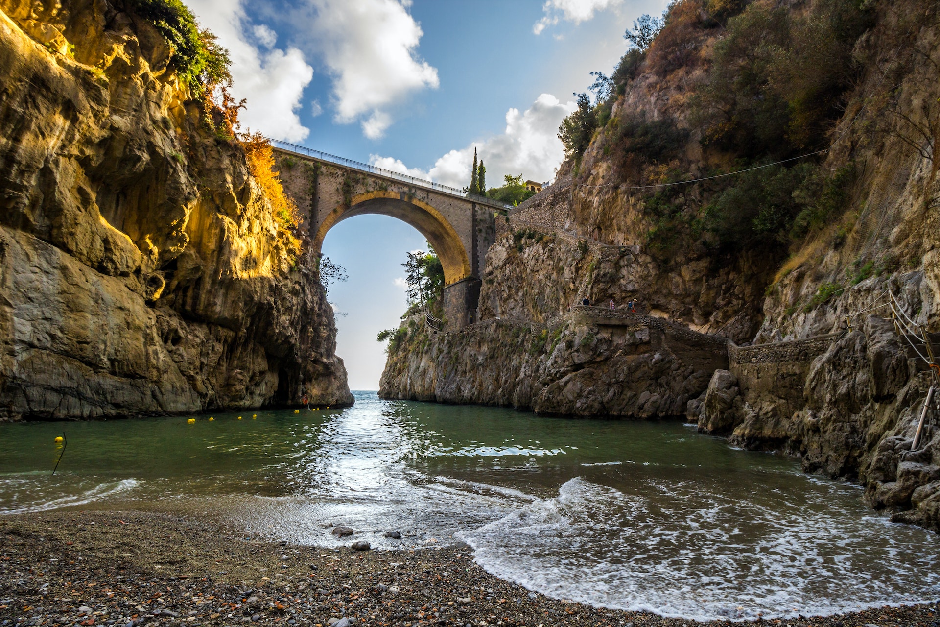 Furore on Amalfi Coast near Naples in Italy