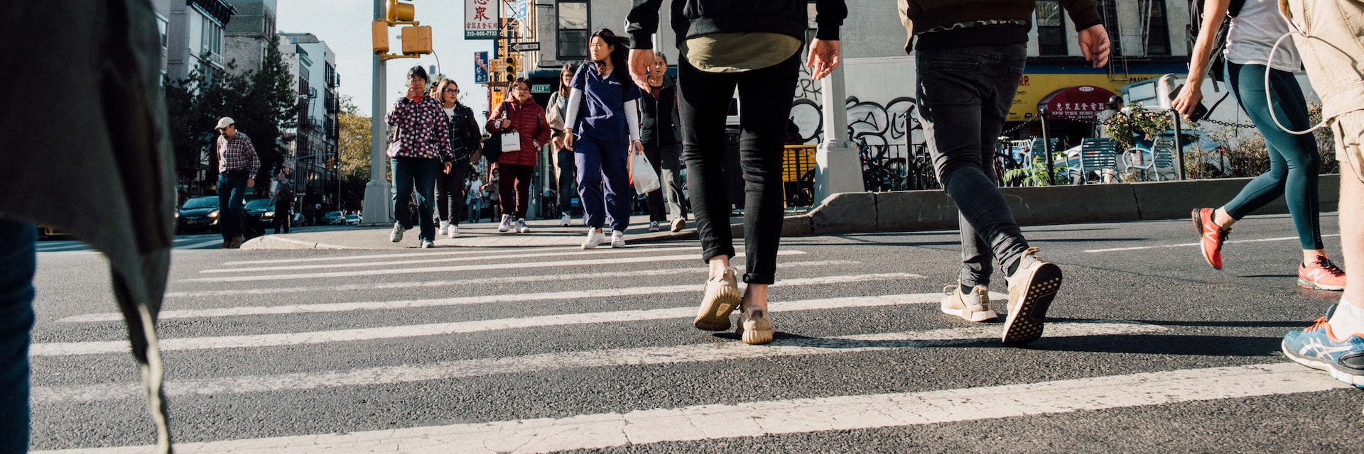 Lower East Side crosswalk.