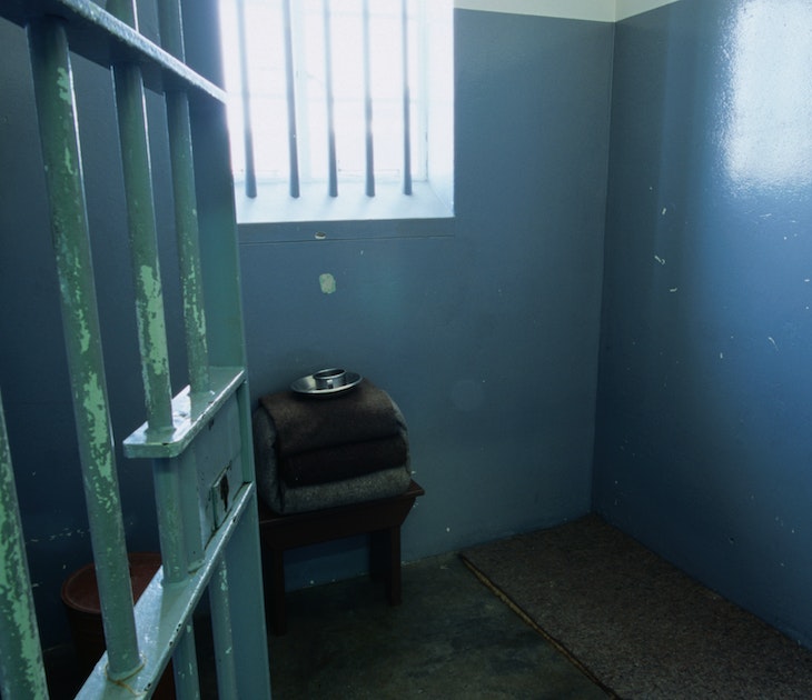 Nelson Mandela's old prison cell.