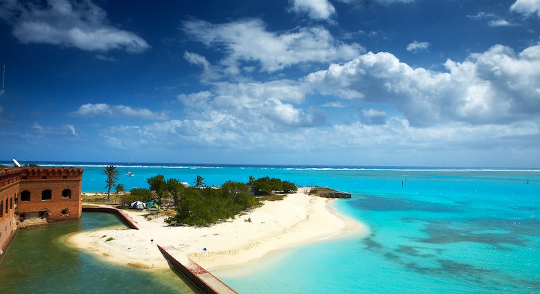 Walls of Fort Jefferson in Dry Tortugas National Park.