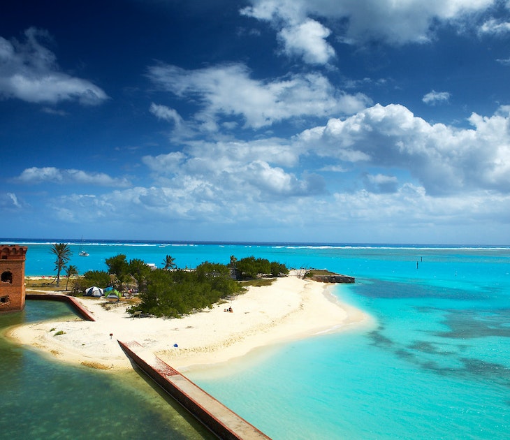 Walls of Fort Jefferson in Dry Tortugas National Park.