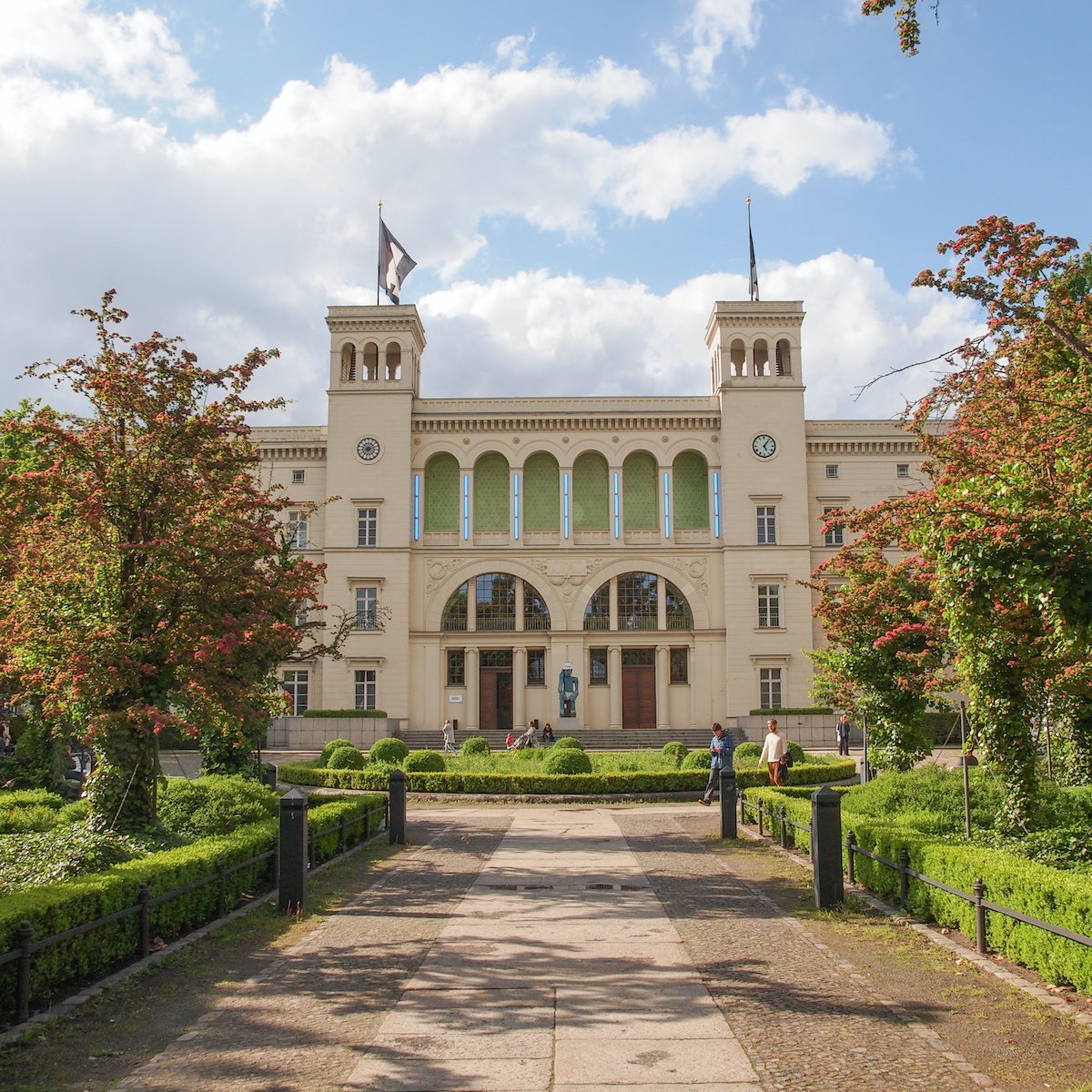 BERLIN, GERMANY - MAY 11, 2014: Tourists visiting the Hamburger Bahnhof former railway station now hosting the Museum fuer Gegenwart (Museum of the Present) contemporary art gallery; Shutterstock ID 193883612; Your name (First / Last): Josh Vogel; Project no. or GL code: 56530; Network activity no. or Cost Centre: Online-Design; Product or Project: 65050/7529/Josh Vogel/LP.com Destination Galleries